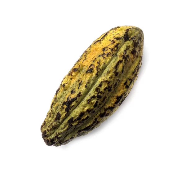 Fruta Fresca Del Cacao Sobre Fondo Blanco —  Fotos de Stock