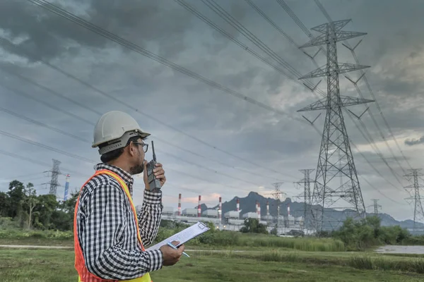 Engineering Växter Att Generera Elektricitet Mae Moh Kraftverk Lampang Thailand — Stockfoto