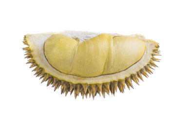 Durian meyve lezzetli altın sarı yumuşak et ile.