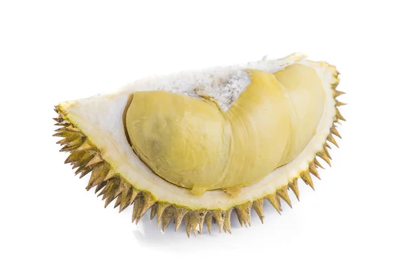 Βασιλιάς Των Φρούτων Ντούριαν Απομονωμένος Λευκό Φόντο — Φωτογραφία Αρχείου