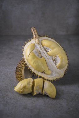 Durian tatlı meyve diyet beslenme madde konsepti ile için.