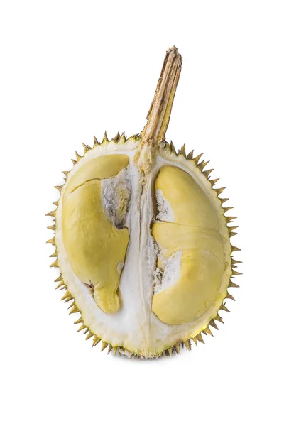 Κλείστε Την Προβολή Durian Φρούτα Λευκό Φόντο — Φωτογραφία Αρχείου