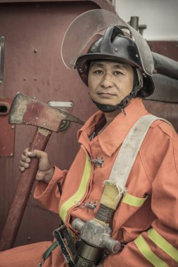 Lampang Tayland 30 Ağustos 2018, Eğitim ve uygulama yangın önleme planları, Lpg gaz depolama.