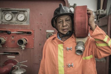 Lampang Tayland 30 Ağustos 2018, Eğitim ve uygulama yangın önleme planları, Lpg gaz depolama.