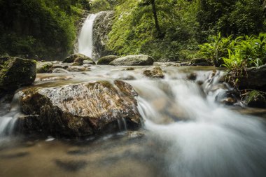 Yumuşak su akışı doğal Park, Tran Sawan şelale, Tayland.
