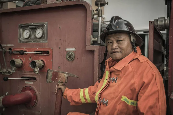 Lampang Thailand Aug 2018 Utbildning Och Praktik Brandförebyggande Planer Lpg — Stockfoto