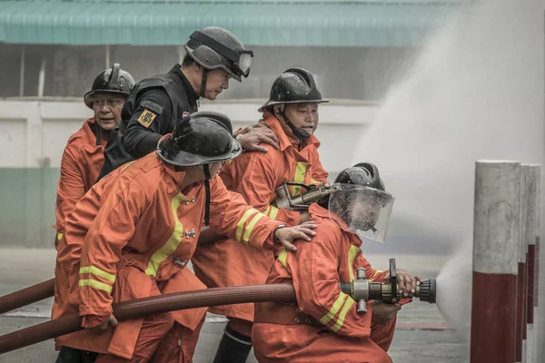 Lampang Thailand Aug 2018 Utbildning Och Praktik Brandförebyggande Planer Lpg — Stockfoto