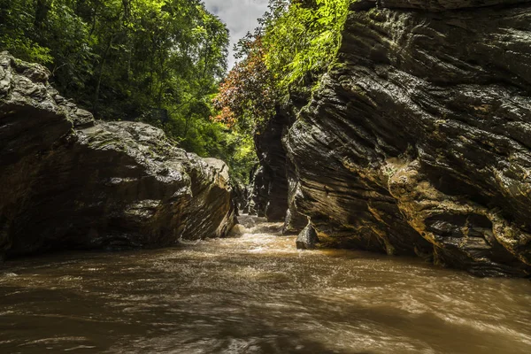 Görünüm sonbahar Creek Wangsirareng Nan, Tayland.