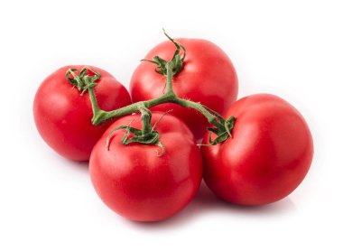 Domatesler beyaza yalıtılmış. Damlalı domates. beyaz izole 