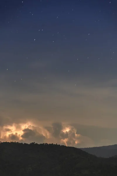 Thunderstorm Clouds with Lightning
