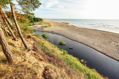 Plaja Saulkrasti Rigas Bay, Letonya