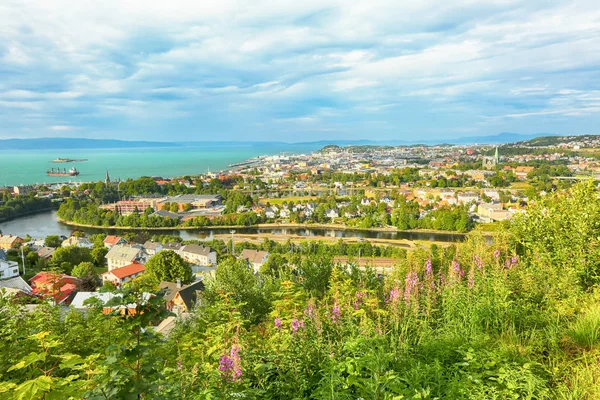 Aussicht auf trondheim — Stockfoto