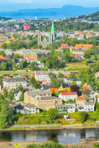 Summer in Trondheim Stock Image