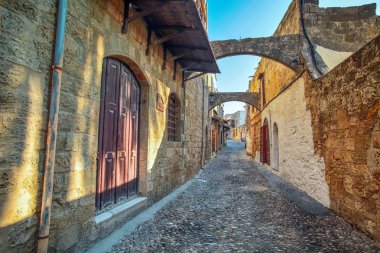 Street in the old town , Rodos, Yunanistan 