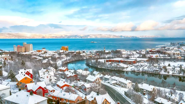 Trondheim im winter — Stockfoto