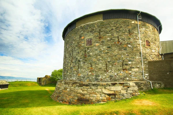 Castelo Velho Munkholmen Localizado Ilha Perto Cidade Norwegian Trondheim — Fotografia de Stock