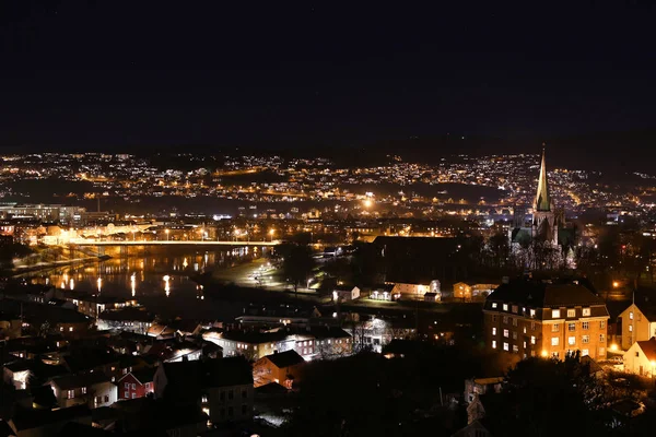 Nighty Trondheim, Norge — Stockfoto