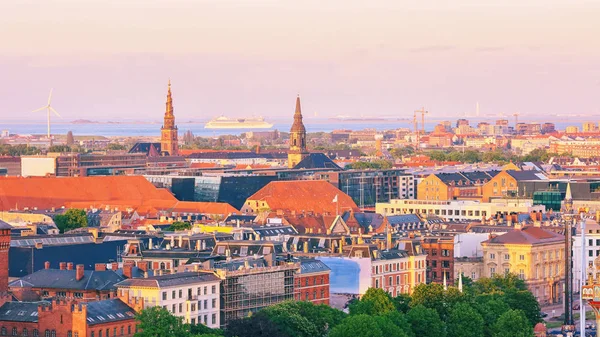 Pôr do sol em Copenhaga — Fotografia de Stock