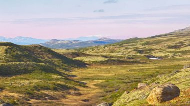 Oppdal Area'daki Dağlar, Norveç 