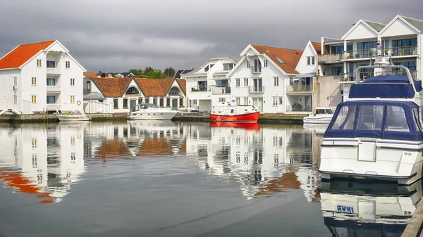 Город Skudeneshavn, Норвегия — стоковое фото
