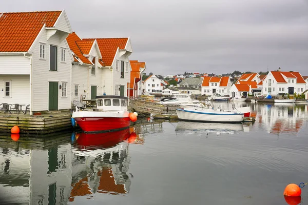Norwegian town Skudeneshavn — Stock Photo, Image