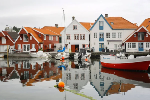 Norvég város Skudeneshavn — Stock Fotó