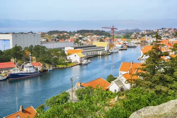 Norveç'in Skudeneshavn kasabası — Stok fotoğraf