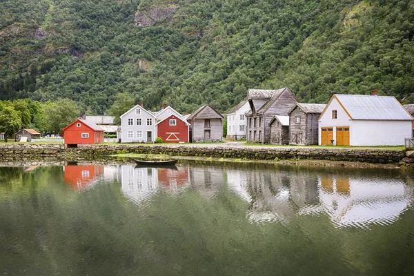 Staré město Laerdalsoeyri, Norsko — Stock fotografie