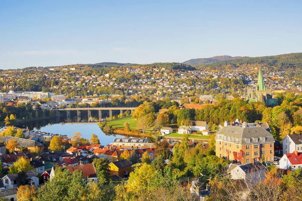 Fall i Trondheim, Norge — Stockfoto