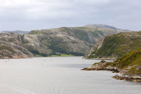 Veduta Del Fiordo Norvegese Svesfjord Situato Nel Distretto Osen Norvegia — Foto Stock