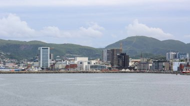 Bodoe, Norveç 07 / 19 / 2020 Norveçli Bodoe kasabasının panoraması 