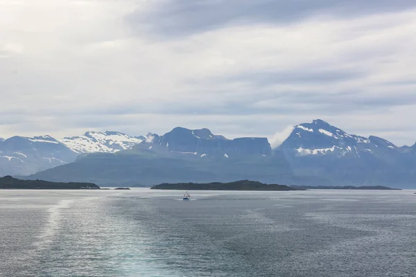 Norwegian Coast View Saltfjord — Stock Photo, Image