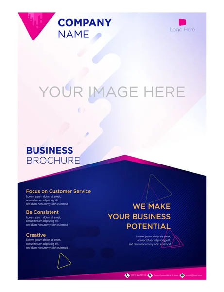 Brochure Dépliant Entreprise Société — Image vectorielle