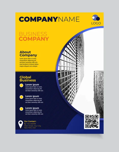  Tasarım broşür iş şablonu basit Modern ve zarif ve yazdırma ve yayımlama iş veya şirket iş için kullanımı kolay