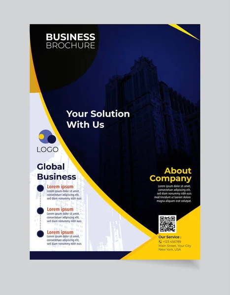  Tasarım broşür iş şablonu basit Modern ve zarif ve yazdırma ve yayımlama iş veya şirket iş için kullanımı kolay