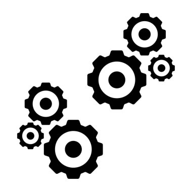 Vites simgesi izole grup beyaz arka plan sembol onarmak için android IOS web apps apk playstore ve daha birçok ayarı