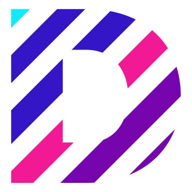 D logo basit tasarım şirket veya iş web sitesi ticari grup ve daha birçok için beyaz arka plan izole
