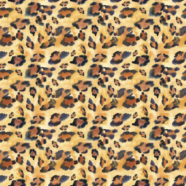 추상 수채화 동물 프린트 원활한 패턴, 내츄럴 트렌드 — 스톡 사진