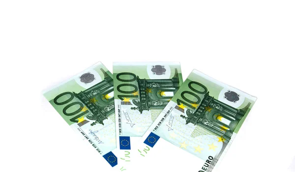 Moeda Papel Moeda Euro — Fotografia de Stock