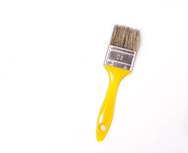 Brush Drawing White Background — Stock Photo, Image