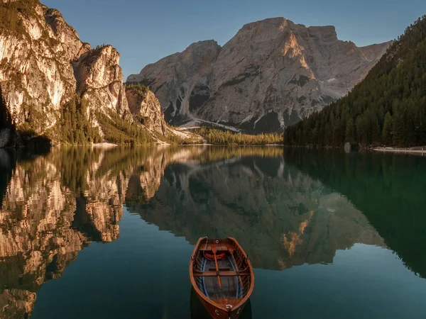 Lake Braies Dolomit Alps.