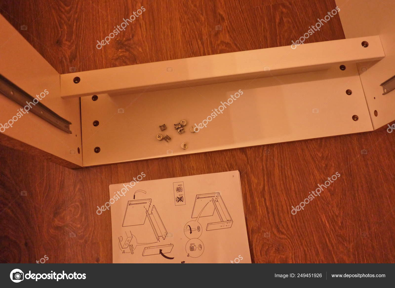 Small Desk Ikea Computer Laptop Disassembled Parts Assembly