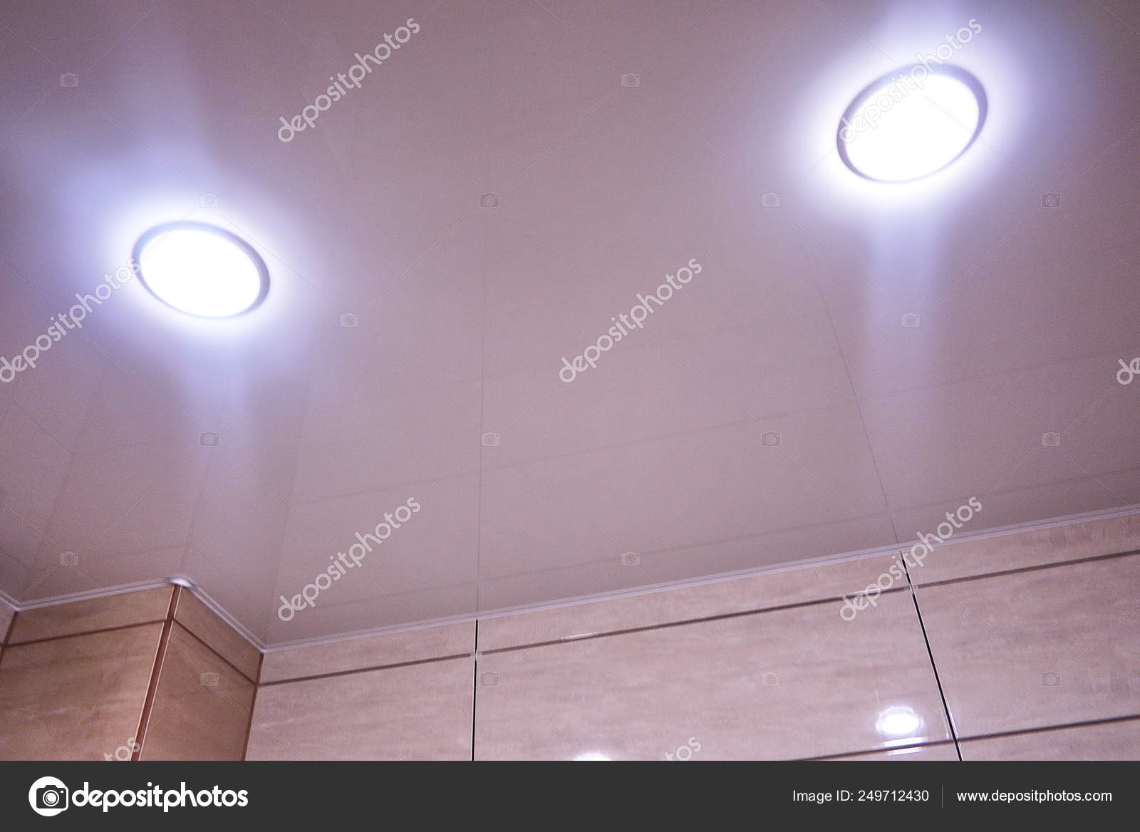Suspended Ceiling Installed Apartment Another Room Built