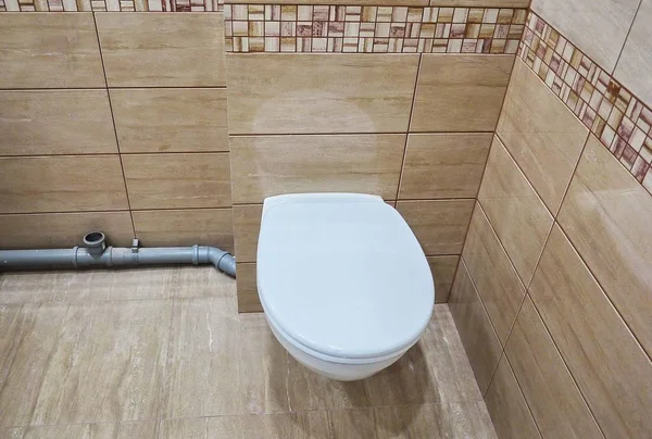 Design Toalete Com Banheiro Embutido Built Banheiro Feito Como Uma — Fotografia de Stock
