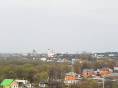 St. pafnutyev Borovsky Manastırı. Kaluga bölgesi. Kutsal bir yer, tatil, Paskalya, Bahar, çan, kilise, kilise.