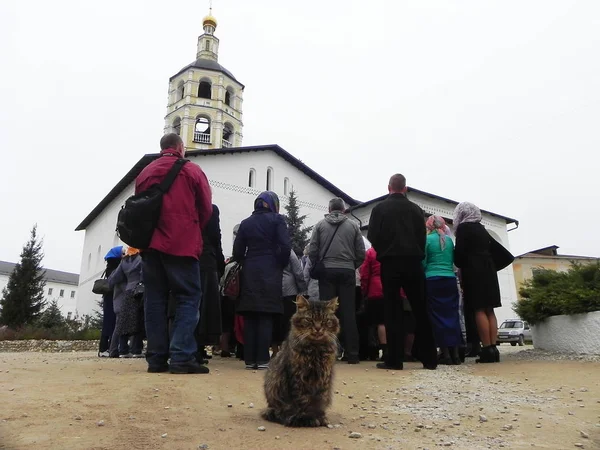 Monasterio San Pafnutyev Borovsky Región Kaluga Lugar Santo Día Fiesta —  Fotos de Stock