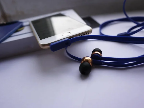 Small earphones-plugs for listen music