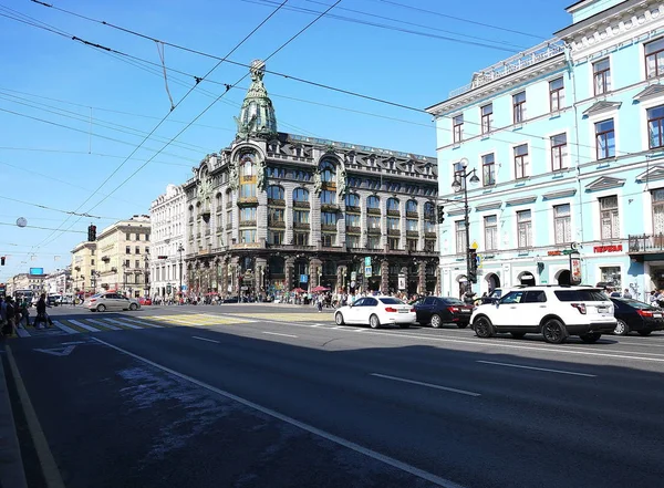 Petersburg Gyönyörű Utcáin Partvidék Fővárosától Oroszország Részletek Közelről — Stock Fotó