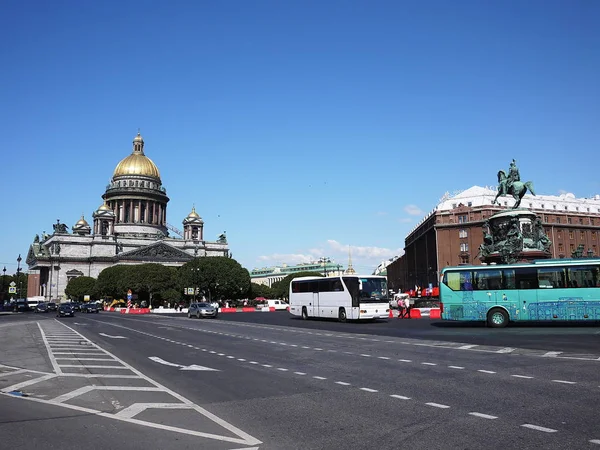 Isaac Cathedral Petersburg Rusya Nın Deniz Başkenti Ayrıntılar Yakın Çekim — Stok fotoğraf