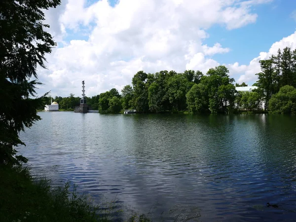 Catherine Park Zarskoye Selo Palazzo Caterina Russia San Pietroburgo Visitato — Foto Stock